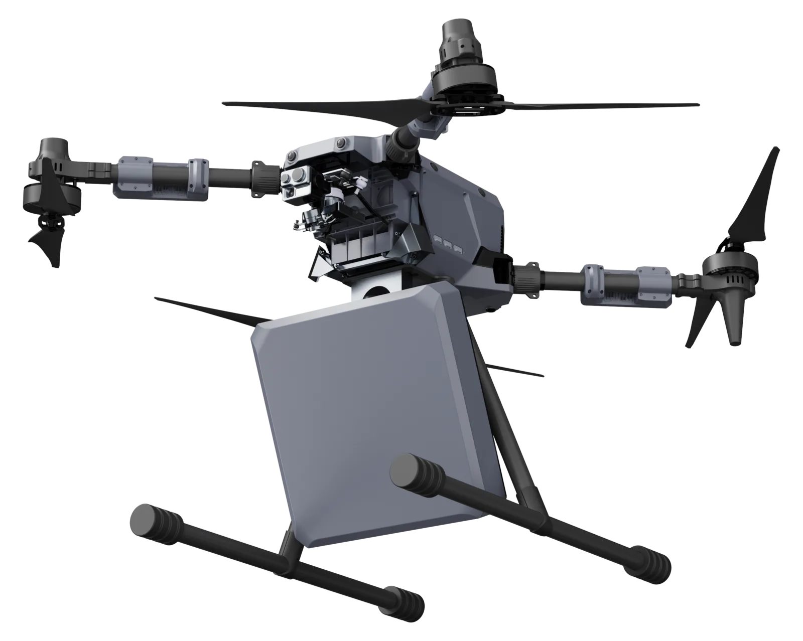 Autel Apex mit Funkpeiler Tracer Air II am hohen Fahrwerk