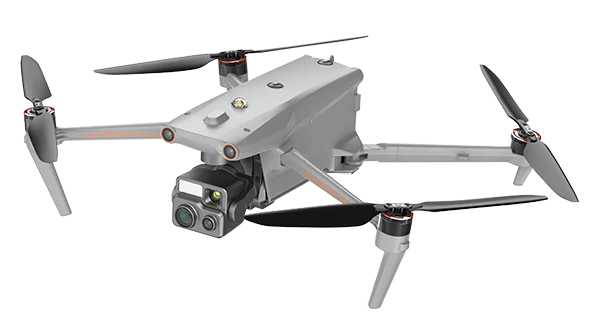 Autel EVO Max 4T V2, freigestellte Ansicht des Fluggeräts mit Fusion-Gimbal
